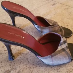 Burberry slide heels
